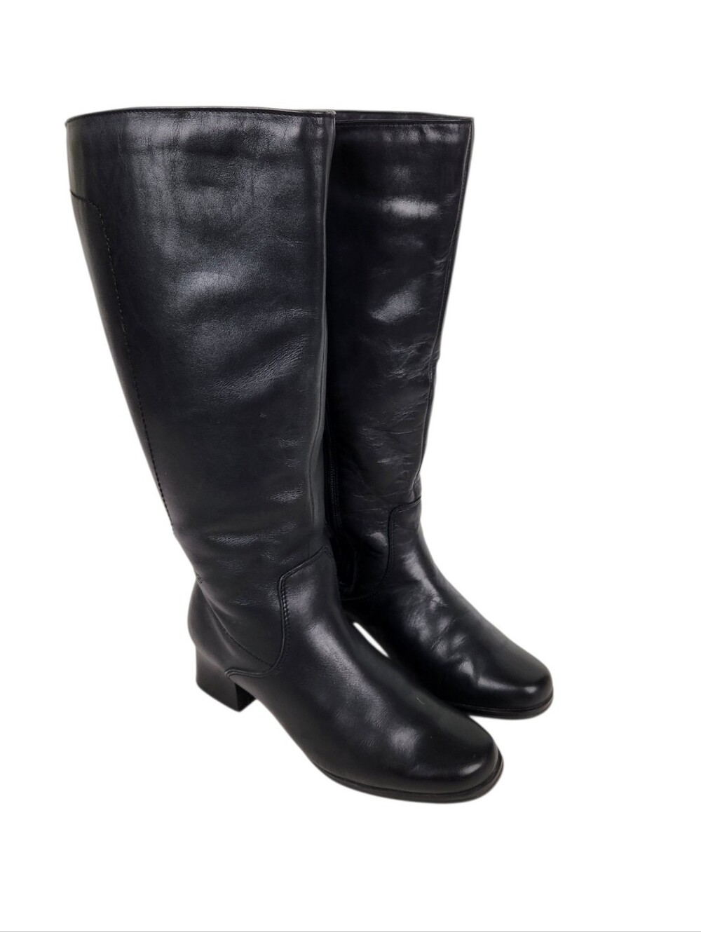 Blondo Aquaprotect Leather Riding Boots Black Leather Waterproof Womens Size 6